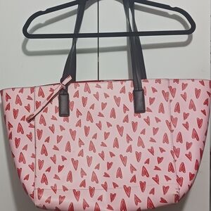 Pink and Red Heart Tote Bag